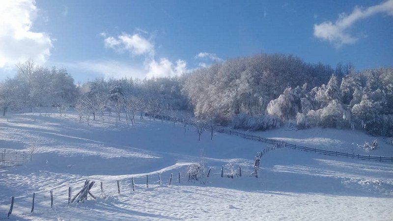 Romanija prekrivena snijegom (Foto)