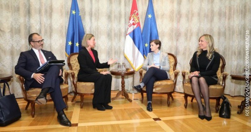 Brnabićeva i Mogerinijeva: Mir i stabilnost od presudnog značaja