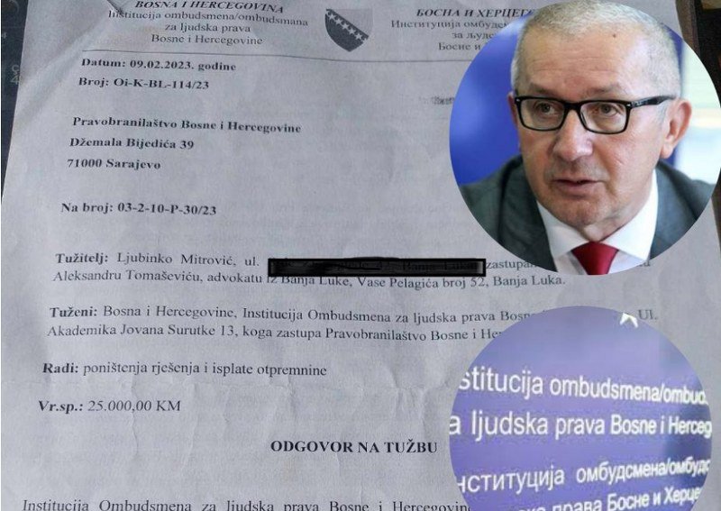 Kum (ni) je dugme: Bivši ombudsmen Mitrović traži otpremninu, a kum Mandić zastupa državu (Foto/Dok.)