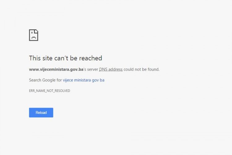 Sve stranice zajedničkih institucija BiH pale, blokirana i e-mail pošta