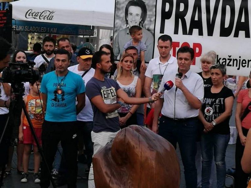 -Pravda za Davida- 145.dan: Davor Dragičević- Milorade ko su ubice - jače od države da ih krijete! (Video)