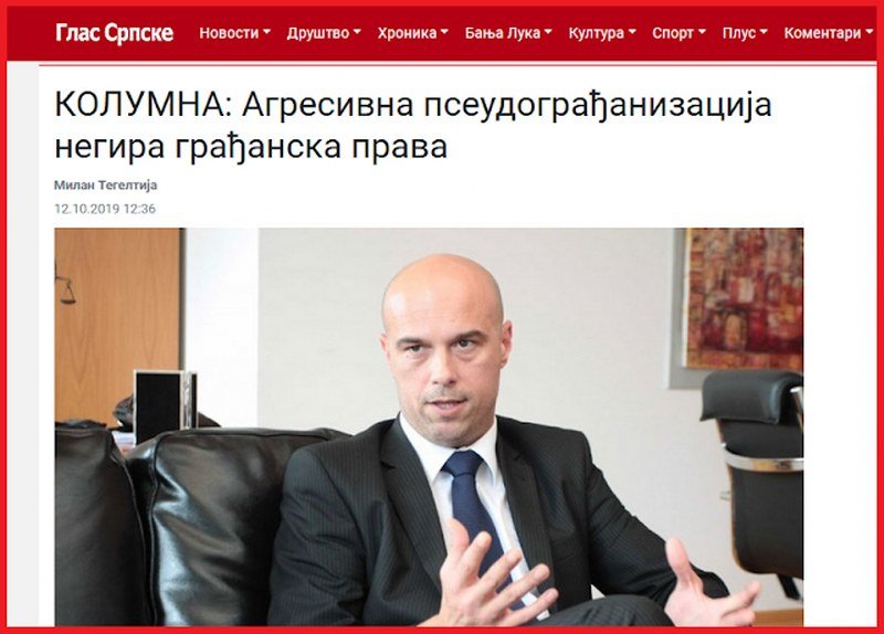 Borislav Radovanović: Tegeltijino pseudoznanje negira građanska prava