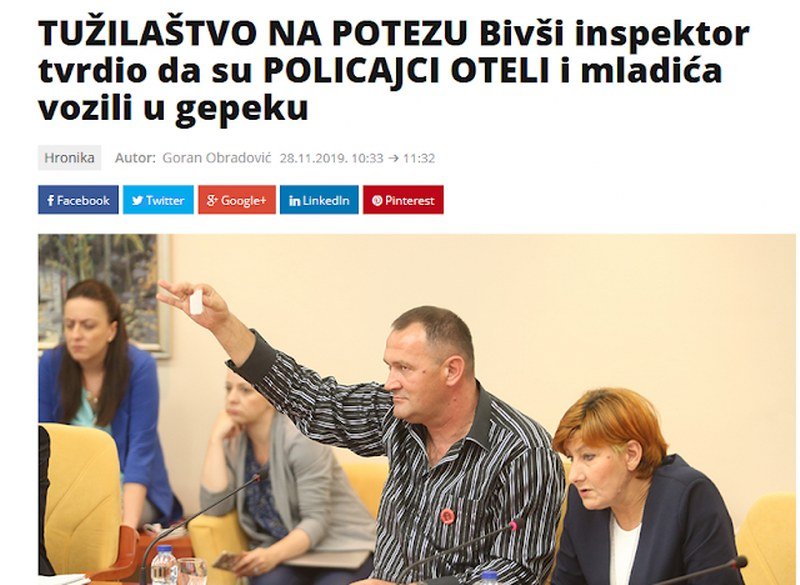 Borislav Radovanović - Ovo je gore od hapšenja igračaka - Policija lažno prijavila lažno prijavljivanje