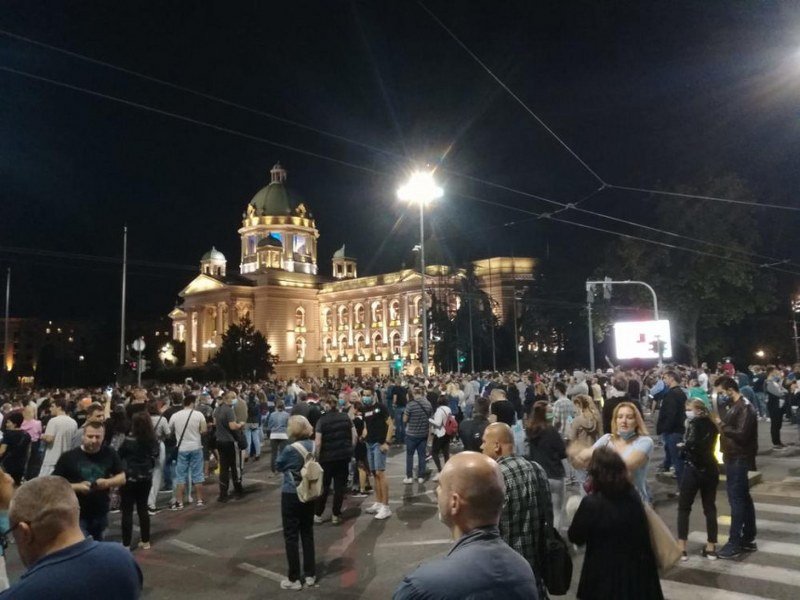 Vladimir Savić: Moj rezime prve večeri protesta u Beogradu (Foto)