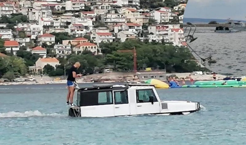 Pogledajte vožnju džipom u Jadranu: Cijela plaža ostala u čudu
