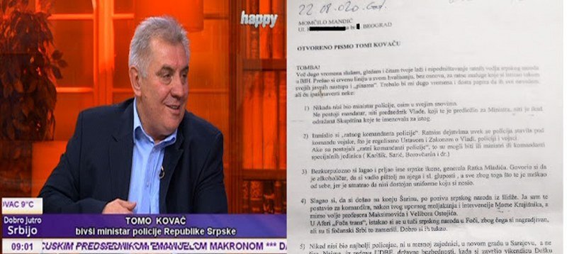Borislav Radovanović - Momo Mandić otvorenim pismom demolirao Tomu Kovača