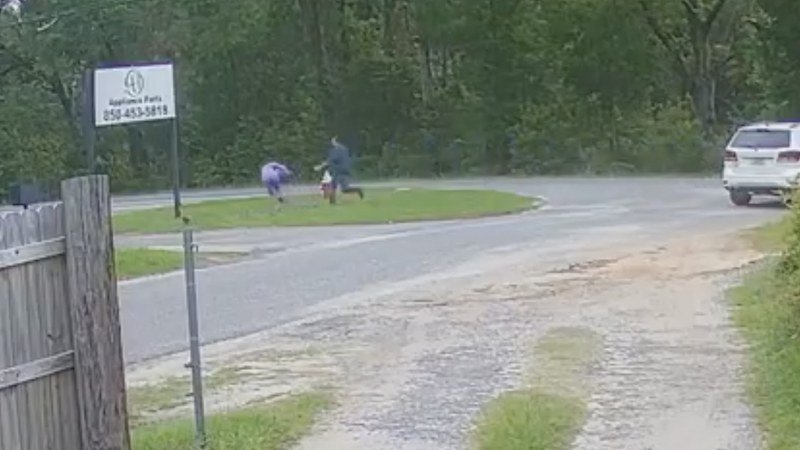 Pokušaj otmice deteta koji ledi krv u žilama: Ona se igra na travi ispred kuće, a on istrčava iz kola sa nožem u rukama (Video)