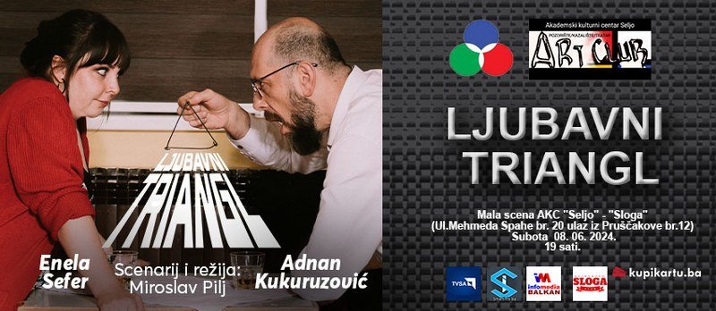 Premijera predstave Miroslava Pilja -Ljubavni triangl- na Maloj sceni teatra -Art-Club- Sarajevo (Foto)