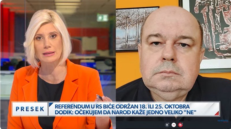 Dr Milan Blagojević: Ustavom zabranjeno da iko drugi vlada u BiH osim njenih državnih institucija (Video)
