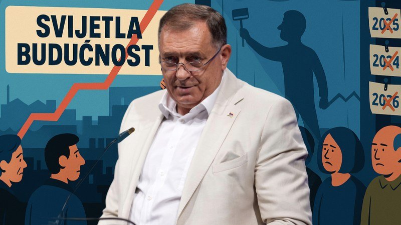 -Hiljadu evra, ali dogodine- Dodik opet nudi svoje obećanje od prije sedam godina, pa ko se -upeca-