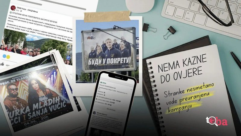 Nema kazne do ovjere: Stranke u BiH nesmetano vode preuranjenu kampanju