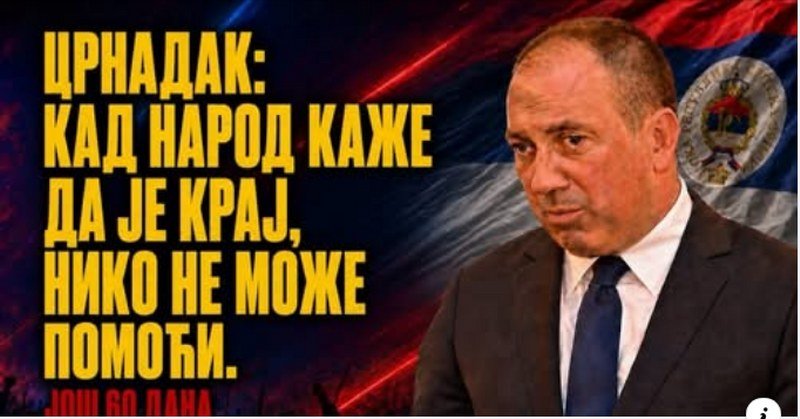 Igor Crnadak: Kad narod kaže da je kraj, niko više ne može pomoći! (Video)